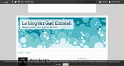 Desktop Screenshot of gad.elmaleh.over-blog.com