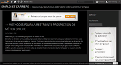 Desktop Screenshot of emploietcarriere.over-blog.com