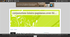 Desktop Screenshot of corporation-loisirs-papineau.over-blog.com