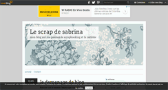 Desktop Screenshot of lescrapdesabrina.over-blog.fr