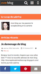 Mobile Screenshot of lescrapdesabrina.over-blog.fr