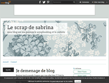 Tablet Screenshot of lescrapdesabrina.over-blog.fr