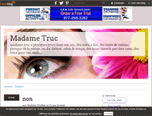 Tablet Screenshot of madametruc.over-blog.com