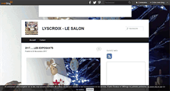 Desktop Screenshot of lyscroix-saloncreatif.over-blog.com