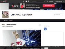 Tablet Screenshot of lyscroix-saloncreatif.over-blog.com