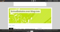 Desktop Screenshot of livresdhistoire.over-blog.com