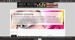 Desktop Screenshot of ecriture-ouverte.over-blog.com
