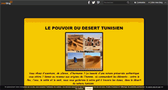 Desktop Screenshot of lepouvoirdudeserttunisien.over-blog.com