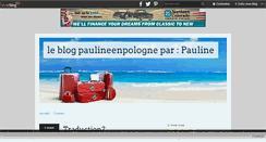 Desktop Screenshot of paulineenpologne.over-blog.com