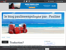Tablet Screenshot of paulineenpologne.over-blog.com