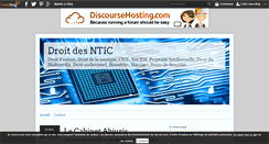 Desktop Screenshot of droit-des-ntic.over-blog.com