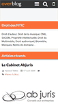 Mobile Screenshot of droit-des-ntic.over-blog.com