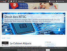 Tablet Screenshot of droit-des-ntic.over-blog.com