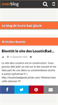 Mobile Screenshot of lousticbadglazik.over-blog.com