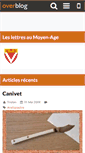 Mobile Screenshot of lettres-medievales.over-blog.com
