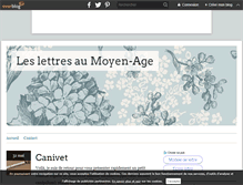 Tablet Screenshot of lettres-medievales.over-blog.com