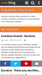 Mobile Screenshot of eurolive.over-blog.fr