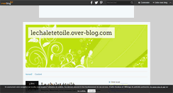 Desktop Screenshot of lechaletetoile.over-blog.com