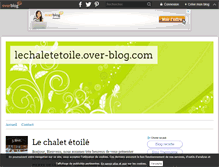 Tablet Screenshot of lechaletetoile.over-blog.com