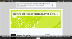 Desktop Screenshot of electre-lapiece.artmaniac.over-blog.com