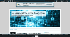 Desktop Screenshot of allgamesfree.over-blog.com