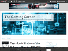 Tablet Screenshot of gaming-corner.over-blog.fr
