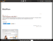 Tablet Screenshot of mini-wars.over-blog.com