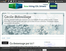 Tablet Screenshot of cecile-bidouillage.over-blog.com
