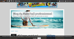 Desktop Screenshot of handballpro.over-blog.com