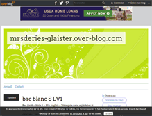 Tablet Screenshot of mrsderies-glaister.over-blog.com