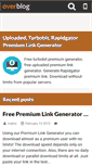 Mobile Screenshot of premiumlinkgenerator.over-blog.com