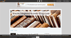 Desktop Screenshot of lescm2degondre.over-blog.com