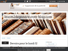 Tablet Screenshot of lescm2degondre.over-blog.com