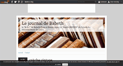 Desktop Screenshot of journal-de-babeth.over-blog.com