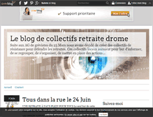 Tablet Screenshot of collectifsretraitedrome.over-blog.com