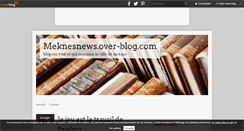 Desktop Screenshot of meknesnews.over-blog.com
