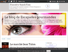 Tablet Screenshot of escapades.gourmandes.over-blog.com