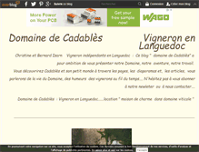 Tablet Screenshot of domaine-de-cadables.over-blog.fr