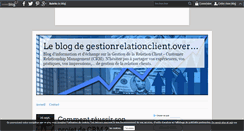 Desktop Screenshot of gestionrelationclient.over-blog.com