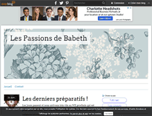 Tablet Screenshot of lespassionsdebabeth.over-blog.com