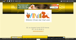 Desktop Screenshot of biblioclubdevanves.over-blog.com