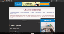 Desktop Screenshot of chaosdecritures.over-blog.com