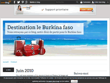 Tablet Screenshot of destinationburkina.over-blog.com