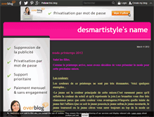 Tablet Screenshot of desmartistyle.over-blog.com