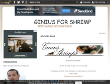 Tablet Screenshot of giniusforshrimp.over-blog.com