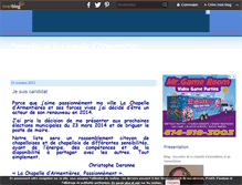 Tablet Screenshot of nouvellesdelachapelle.over-blog.fr