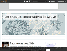 Tablet Screenshot of lestribulationscreativesdelouve.over-blog.com