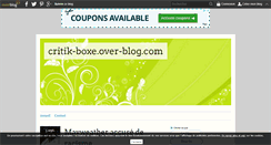 Desktop Screenshot of critik-boxe.over-blog.com