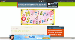 Desktop Screenshot of matiereascrapper.over-blog.com