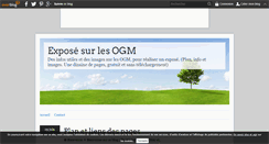 Desktop Screenshot of expose-ogm.over-blog.fr